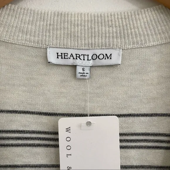 Heartloom Cardigan Sweater Zoe Striped Long Line NWT Size Small