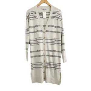 Heartloom Cardigan Sweater Zoe Striped Long Line NWT Size Small