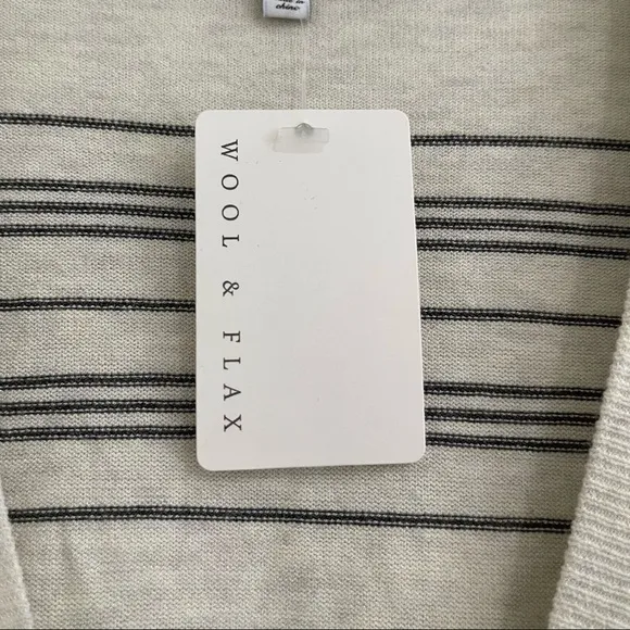 Heartloom Cardigan Sweater Zoe Striped Long Line NWT Size Small