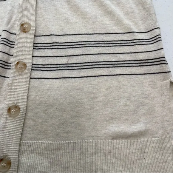 Heartloom Cardigan Sweater Zoe Striped Long Line NWT Size Small