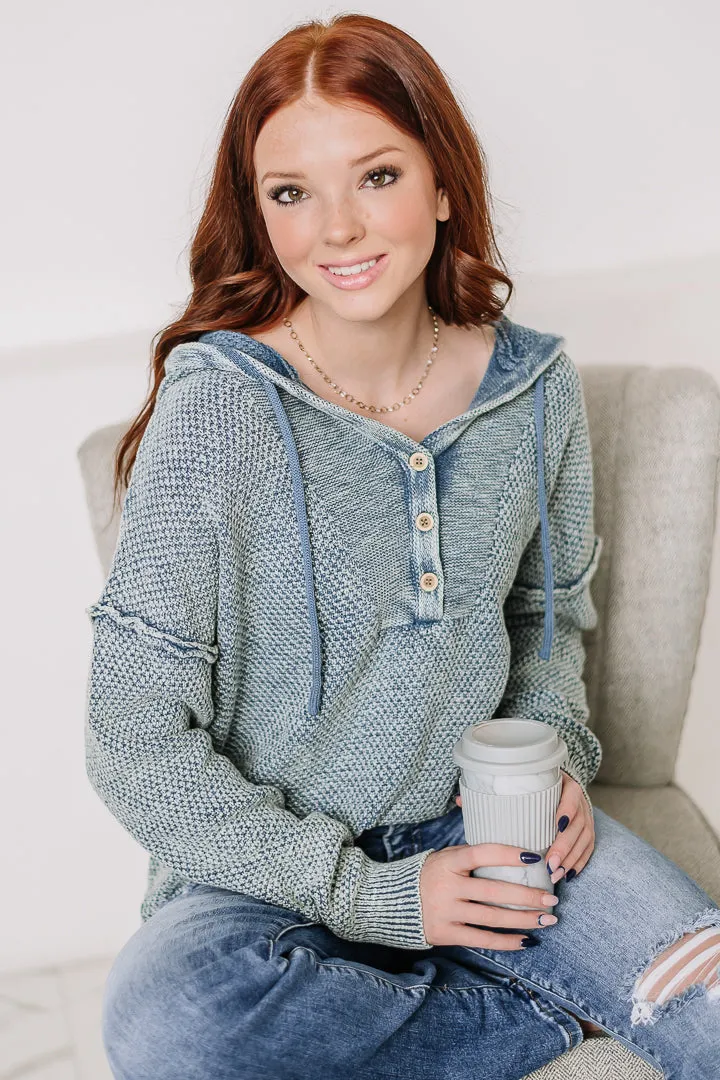 Here For It Oversized Knit Hootie
