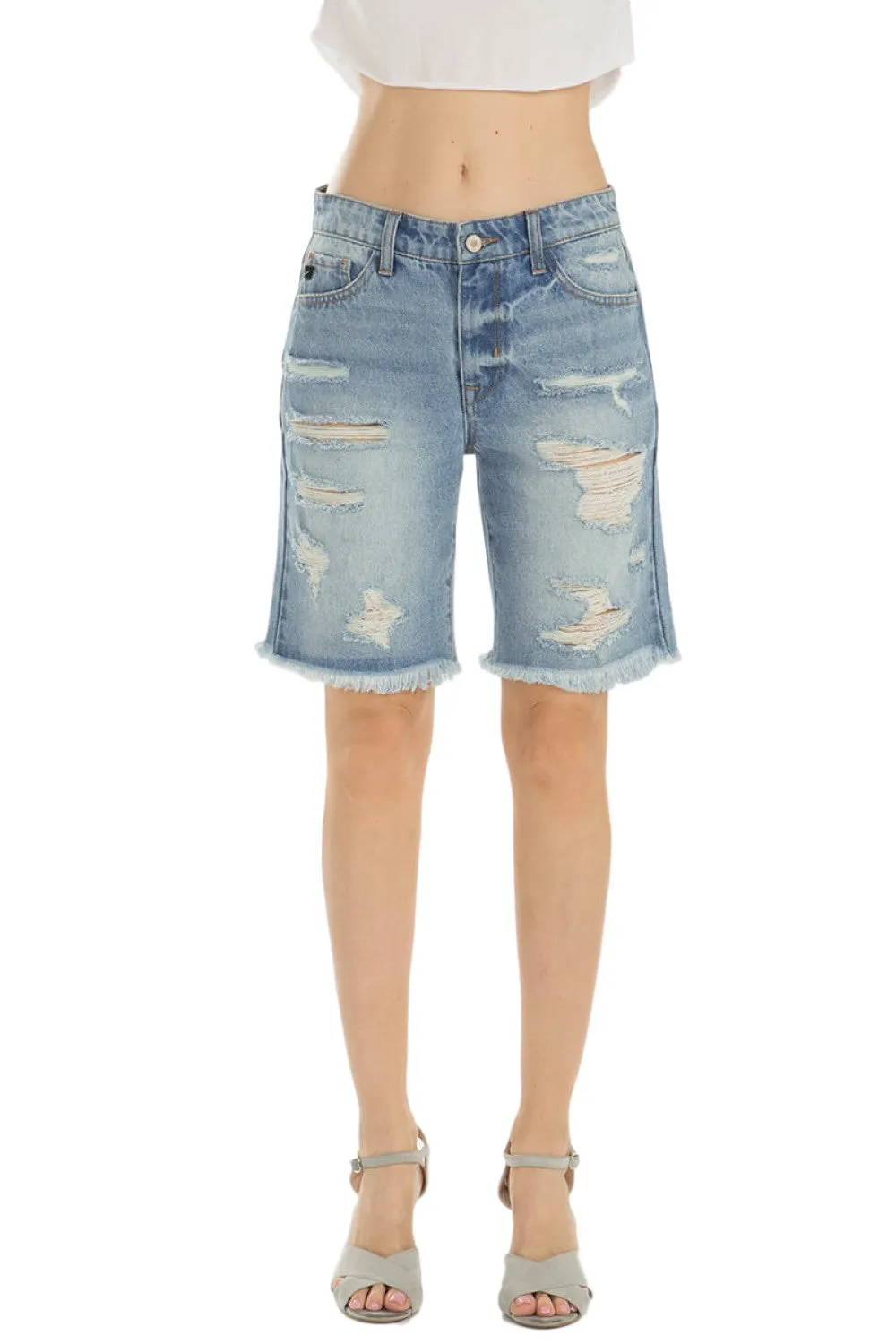 High Rise Bermudas Shorts