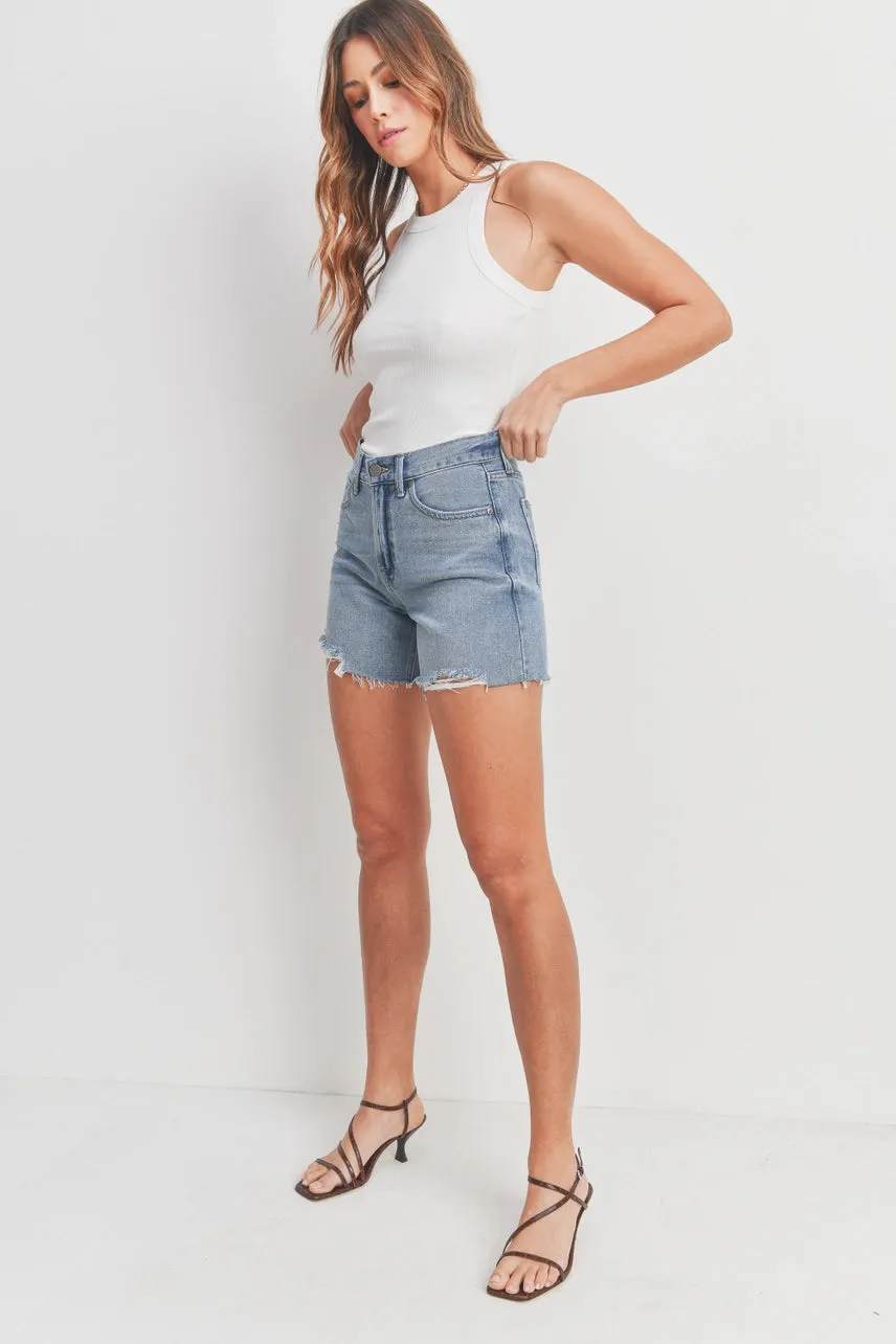 High Rise Boyfriend Shorts