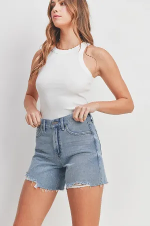 High Rise Boyfriend Shorts