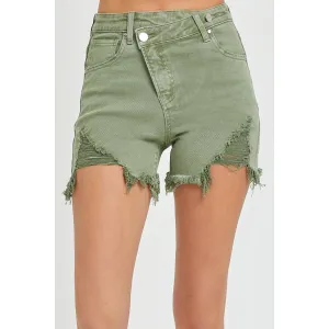 High Rise Cross Over Shorts
