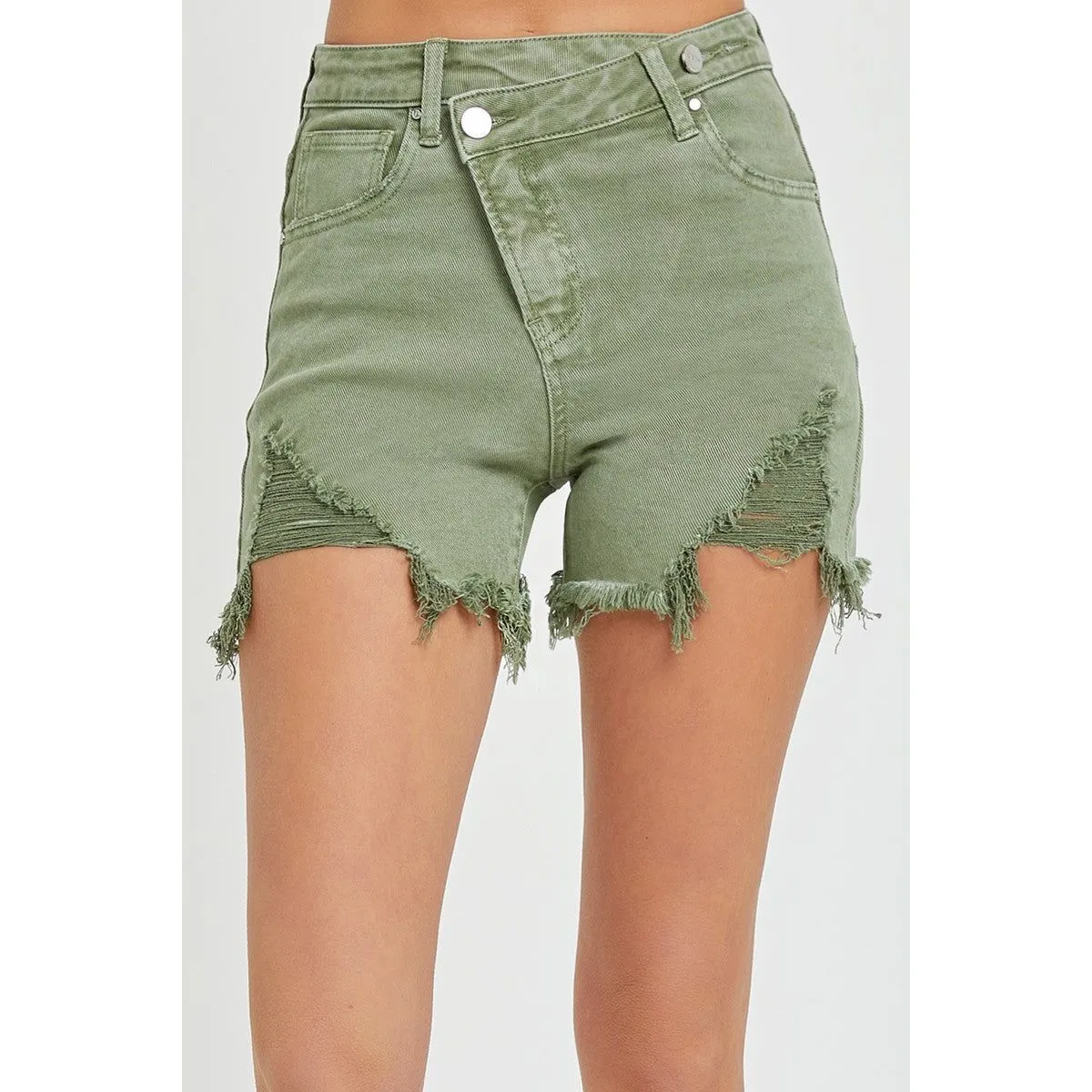 High Rise Cross Over Shorts