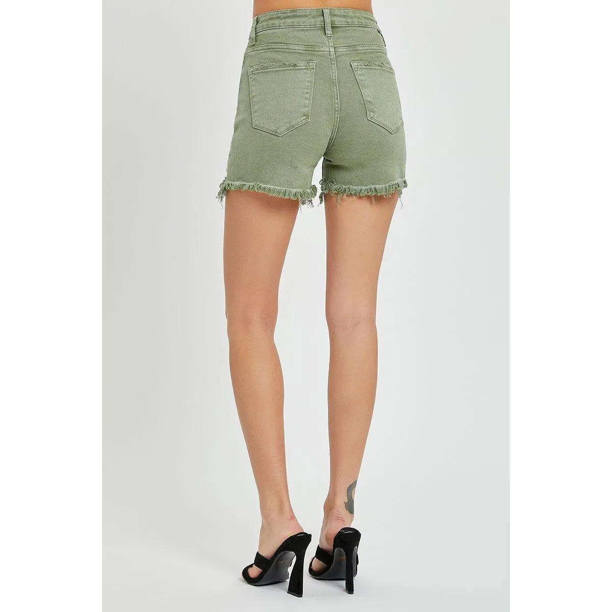 High Rise Cross Over Shorts
