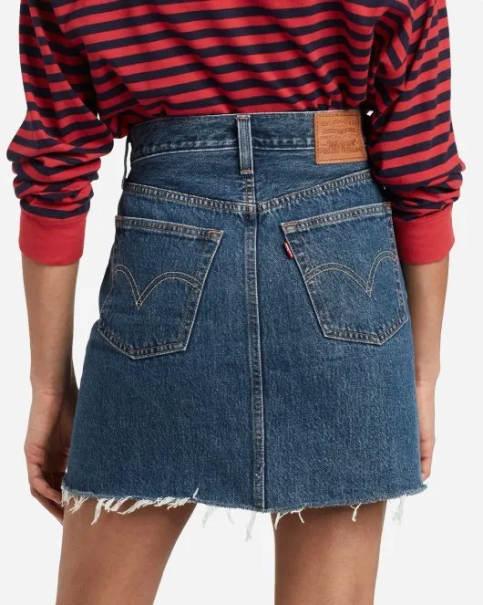 High Rise Deconstructed Skirt - Meet In The Middle