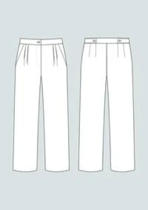 High Waisted Trousers Pattern XS-L -- The Assembly Line Patterns