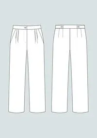 High Waisted Trousers Pattern XS-L -- The Assembly Line Patterns