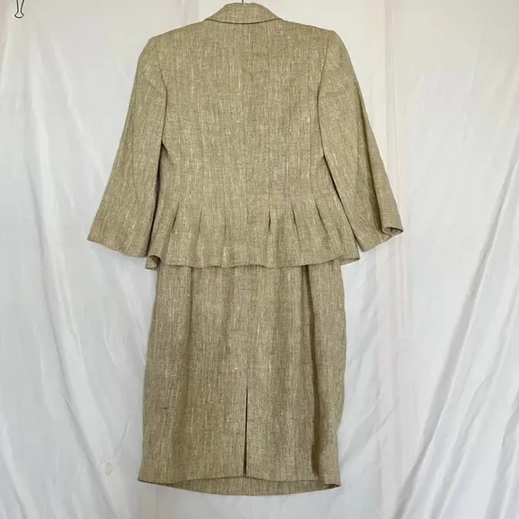 HOBBS LINEN DRESS BLAZER SET WIMEN Size US 0-2/UK8