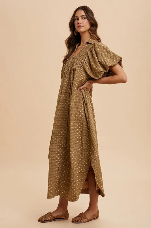 HORIZON SMOCKED DRESS