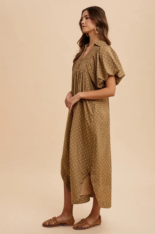 HORIZON SMOCKED DRESS