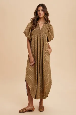 HORIZON SMOCKED DRESS
