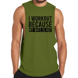 I Workout Graphic Tank Top