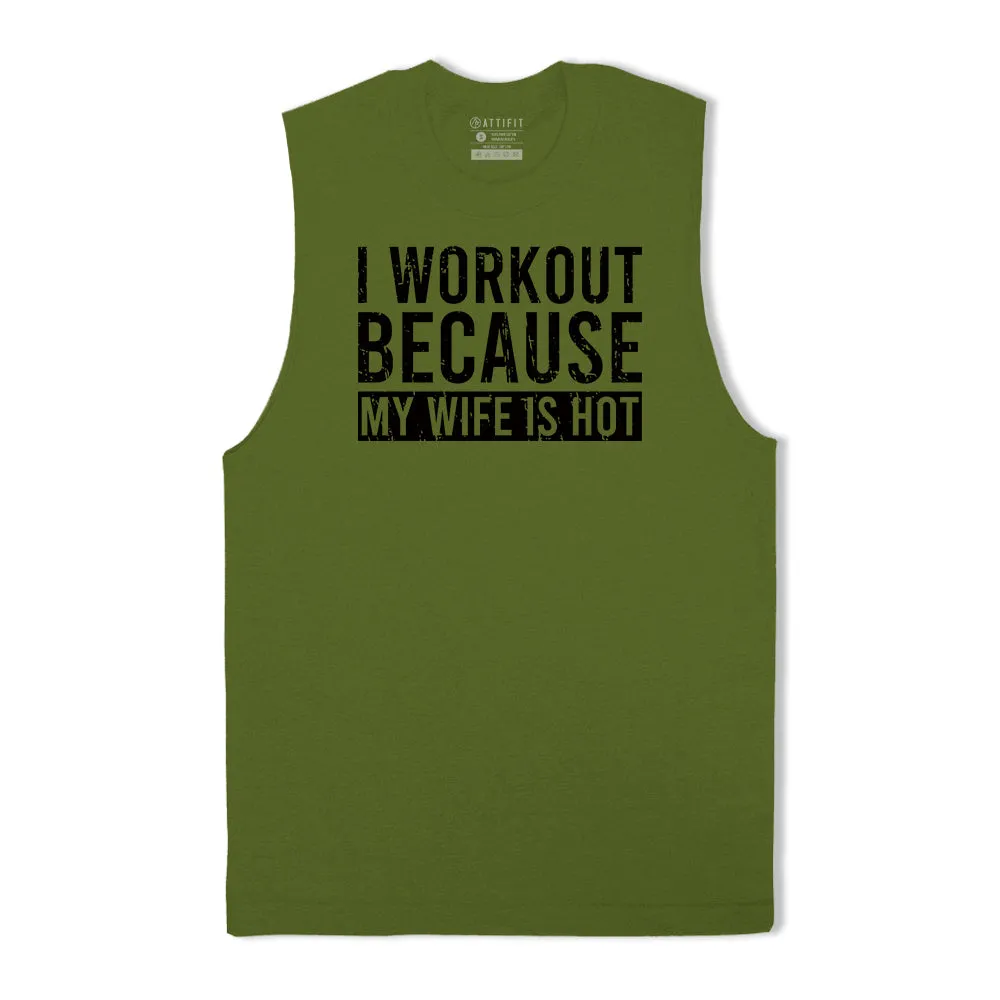 I Workout Graphic Tank Top