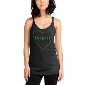 inspire Heart Shamrock Women's Racerback Tank