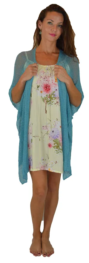 Island Style - Shawl Sweater Blue