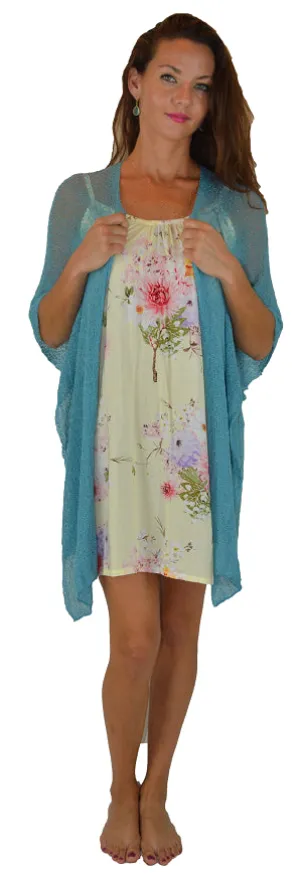 Island Style - Shawl Sweater Blue