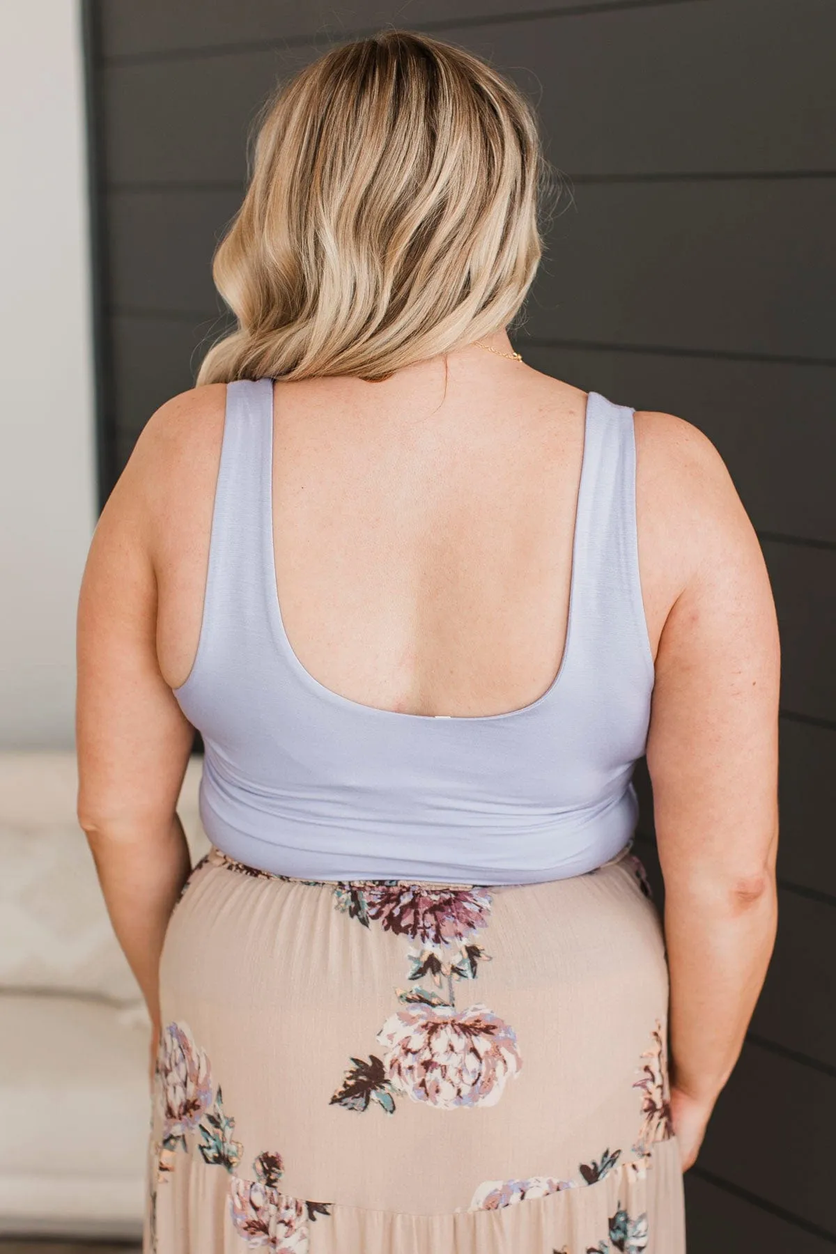 Isn't She Lovely Knit Tank Top- Blueberry