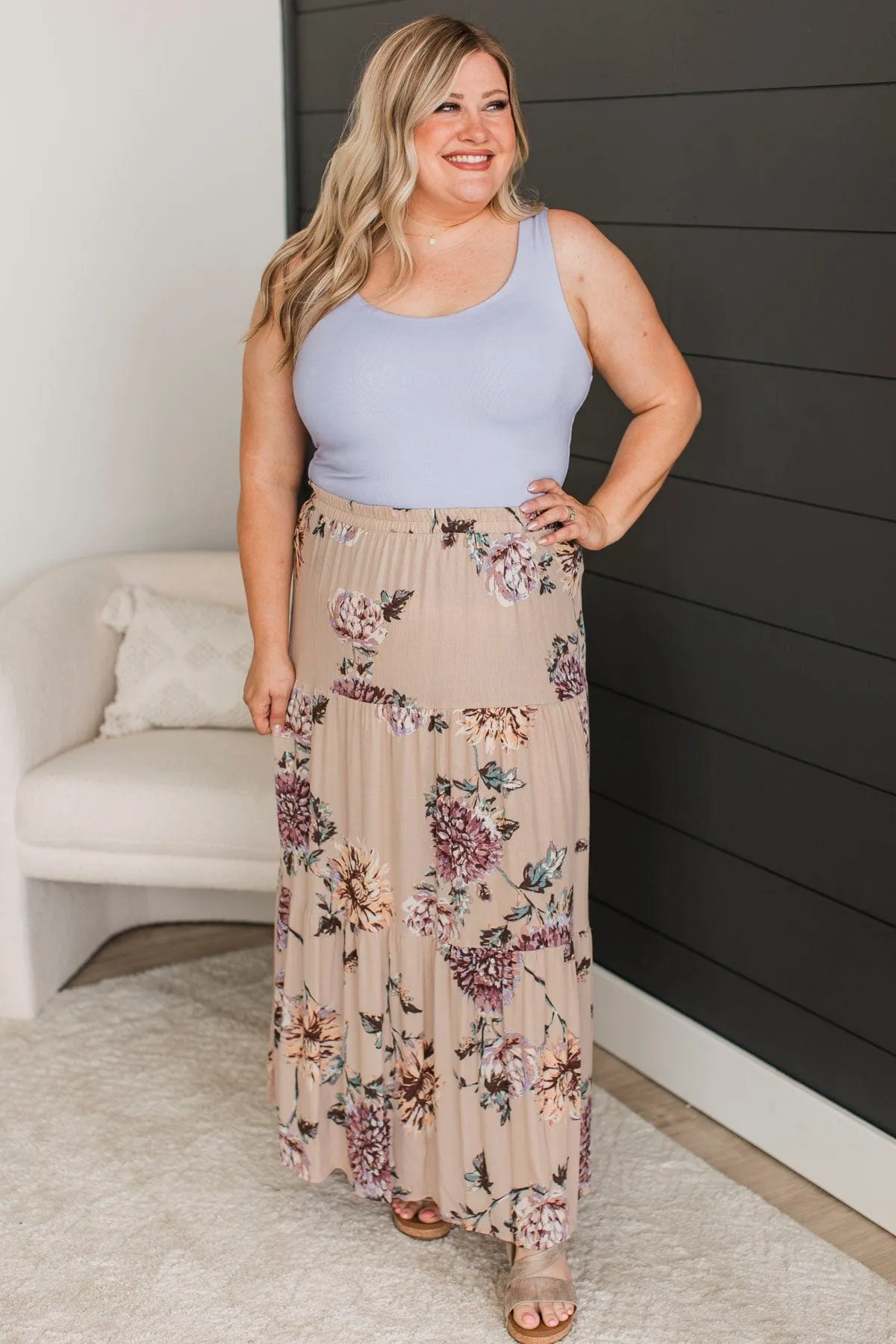 Isn't She Lovely Knit Tank Top- Blueberry