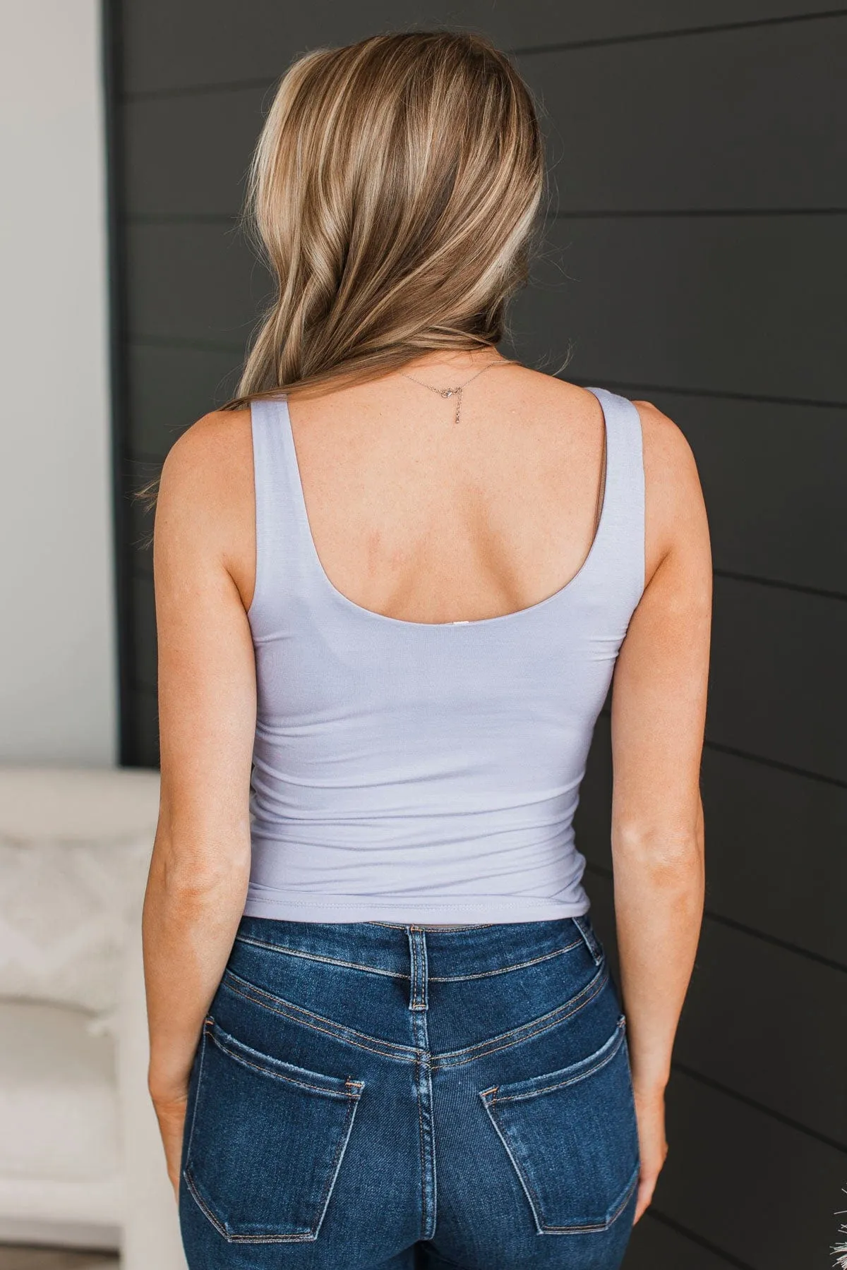 Isn't She Lovely Knit Tank Top- Blueberry