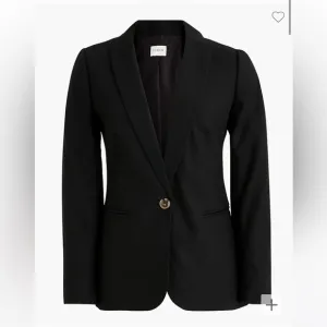 J. Crew Factory Linen cotton Holland blazer AL222 Black 20