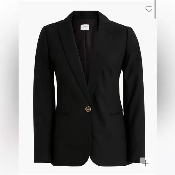 J. Crew Factory Linen cotton Holland blazer AL222 Black 20