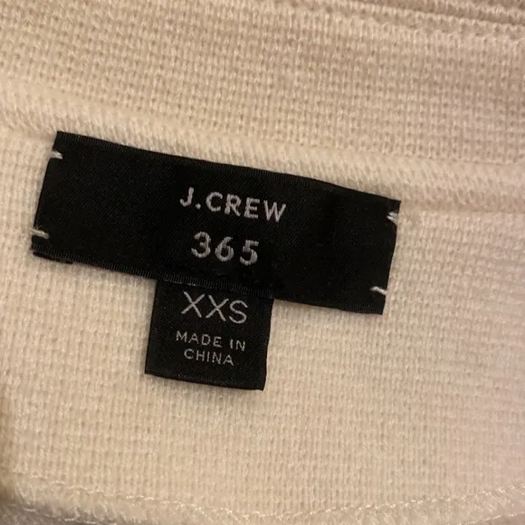 J. Crew ivory cotton merino wool blend open sweater blazer. Size XXS Style J0244