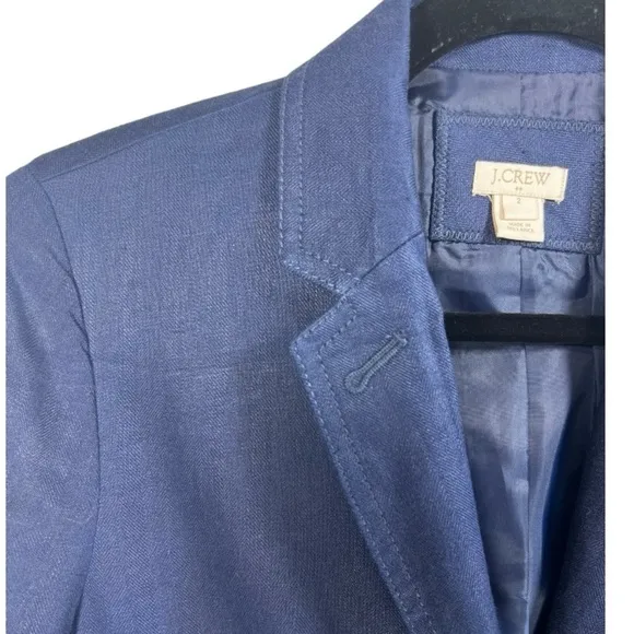 J. Crew Linen Schoolboy Blazer 2