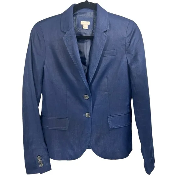 J. Crew Linen Schoolboy Blazer 2