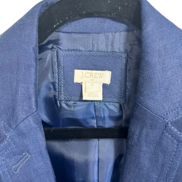 J. Crew Linen Schoolboy Blazer 2