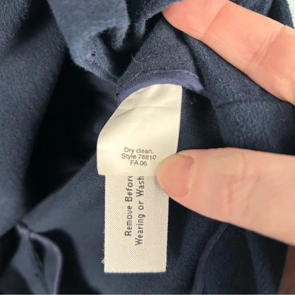 J. Crew Navy Blue 100% Cotton Blazer Size M