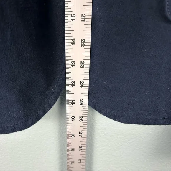 J. Crew Navy Blue 100% Cotton Blazer Size M
