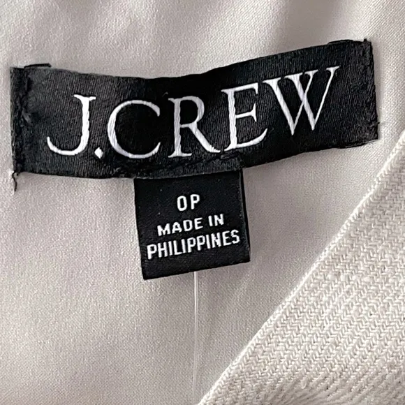 J Crew NWT Resume Dress in Stretch Linen Blend Size 0P