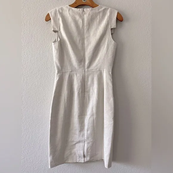 J Crew NWT Resume Dress in Stretch Linen Blend Size 0P