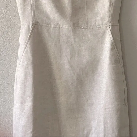 J Crew NWT Resume Dress in Stretch Linen Blend Size 0P