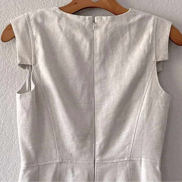 J Crew NWT Resume Dress in Stretch Linen Blend Size 0P