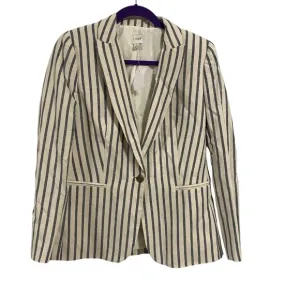 J.‎ Crew Striped Linen-Cotton Holland Blazer Size 6 NWT
