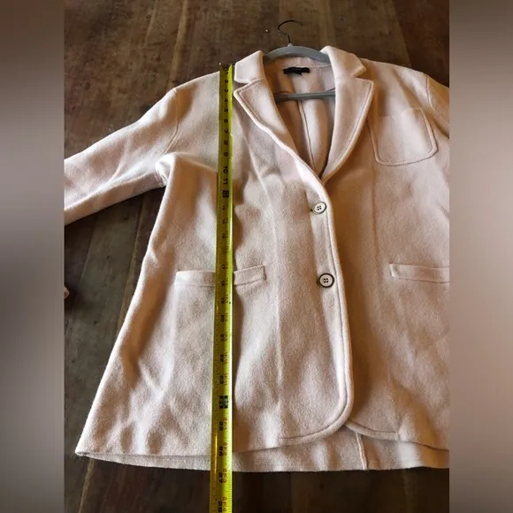 J. Crew Sweater Blazer Classic in Blush Pink