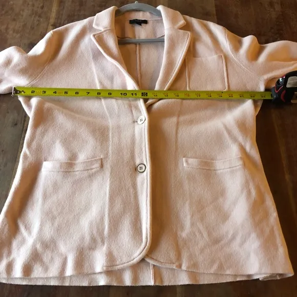 J. Crew Sweater Blazer Classic in Blush Pink