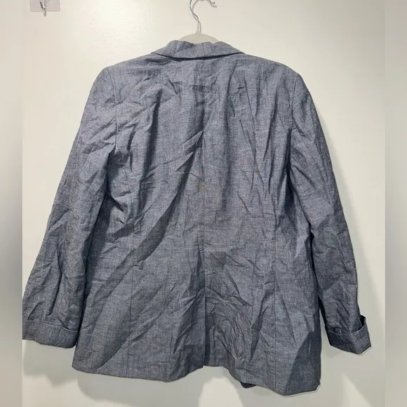 J. Crew Unstructured Shawl Collar Cotton Linen Blazer Sz 6 #S1