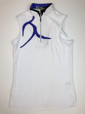 Jamie Sadock Sleeveless Crunch Shirt in Sugar #91220