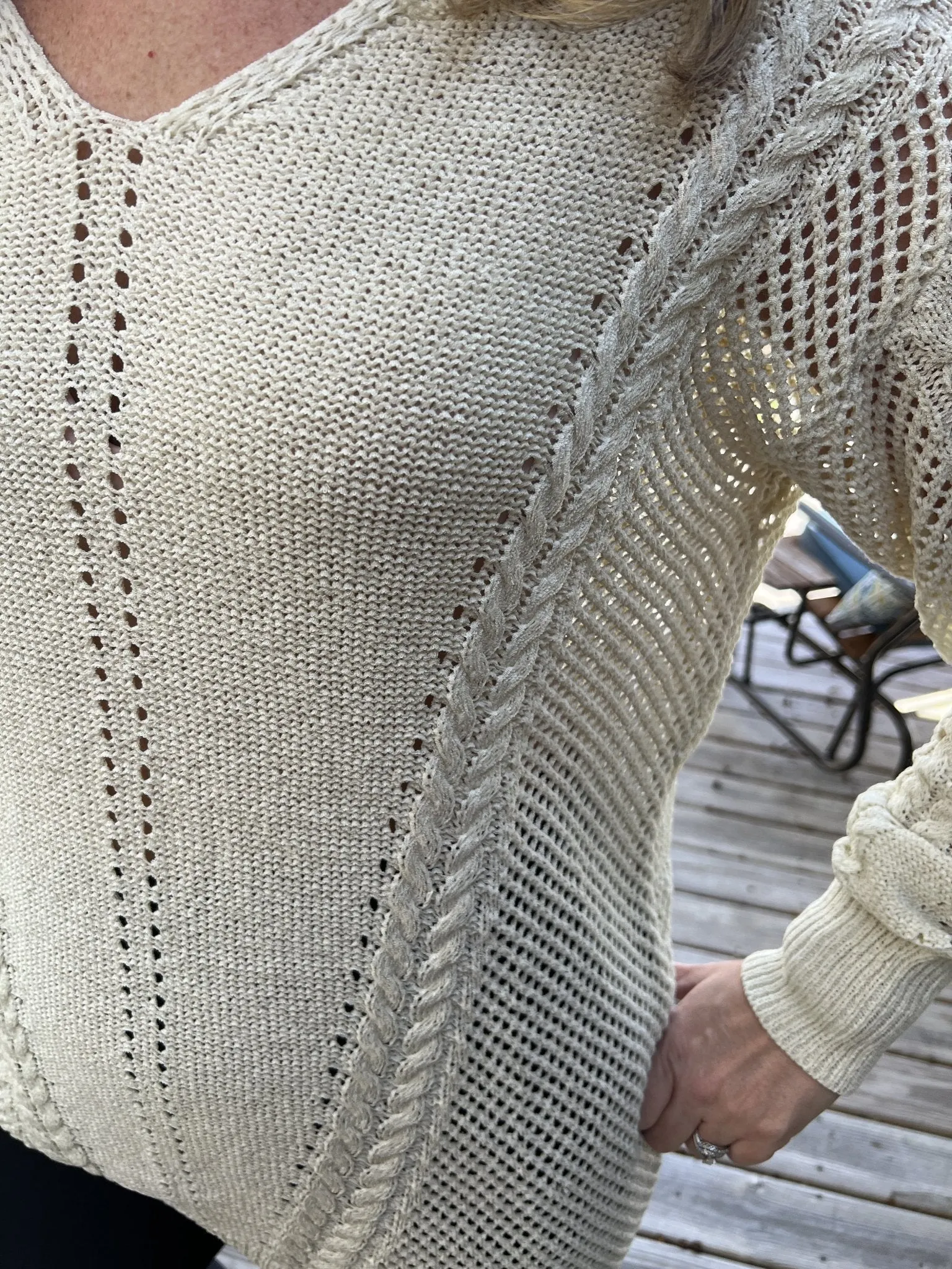 Jane Pointelle sweater