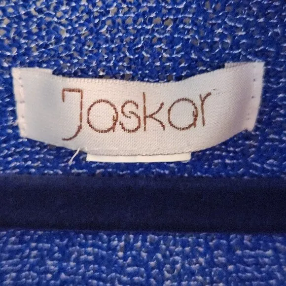 Jaskar Mixed Media Asymmetric Hem Lagonlook Tunic Sweater Size 2X