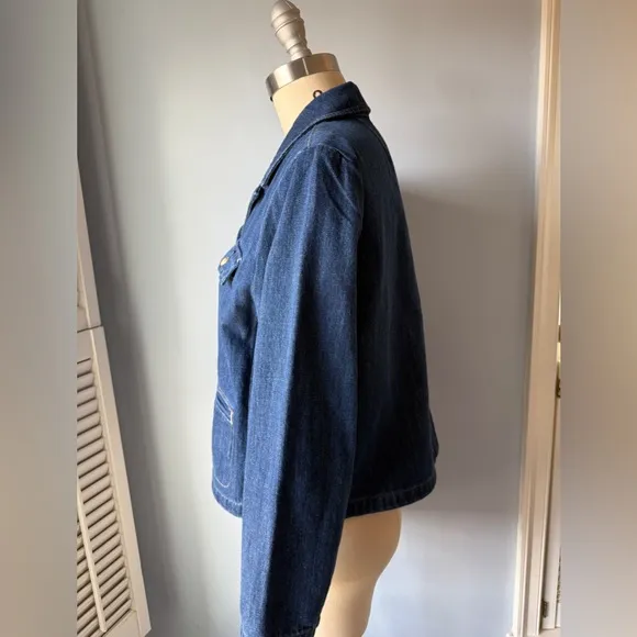 J.Crew Denim blazer-jacket in resin wash NEW
