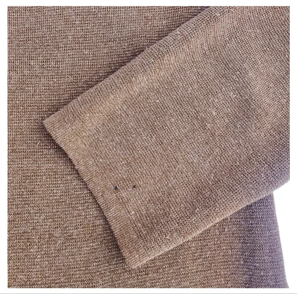 J.Crew Juliette Collarless  Sweater-Blazer In linen Blend  Color Peacan, Size XL
