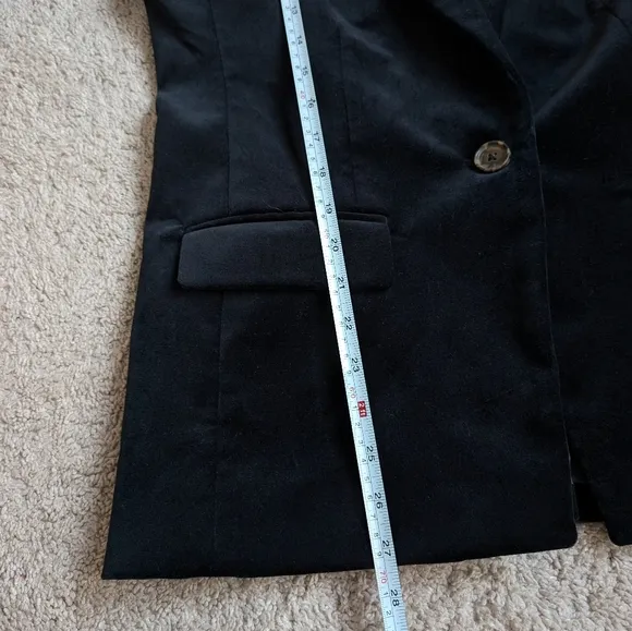 J.Crew Velvet Willa Black/Navy Blazer, size 4
