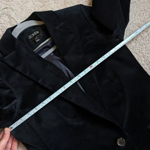J.Crew Velvet Willa Black/Navy Blazer, size 4