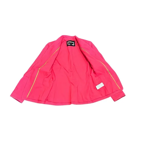 J.Crew Women’s Going Out Stretch Linen Blazer Size 0 Hot Pink Fuchsia​